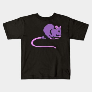 Purple Pet Rat Kids T-Shirt